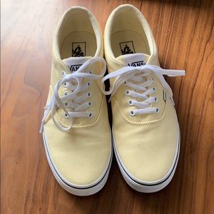 Men’s Vans size 12 in yellow/cream and white soles